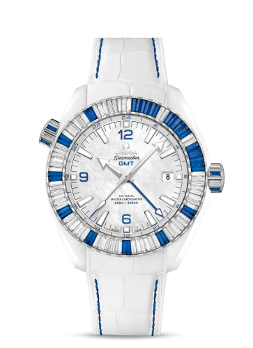Omega Seamaster Planet Ocean 600M Co-Axial 45.5 Master Chronometer GMT Deep White Sapphire